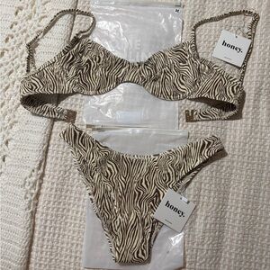 Zebra Stripe Bikini Set